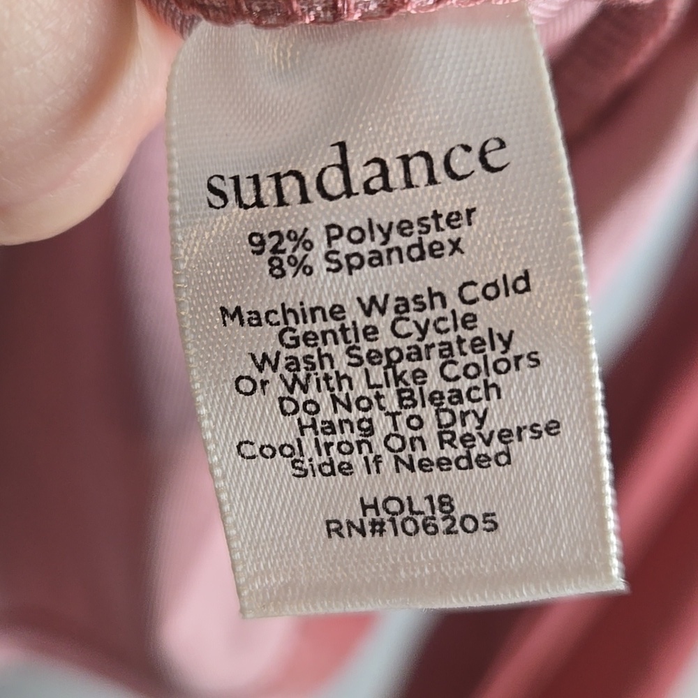 Sundance Pink Velvet Wrap Top - Picture 6 of 12